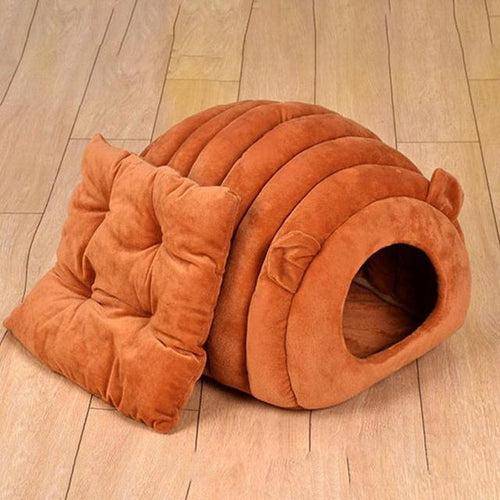 CalmaPaws Cozy Cave Cat Igloo Bed