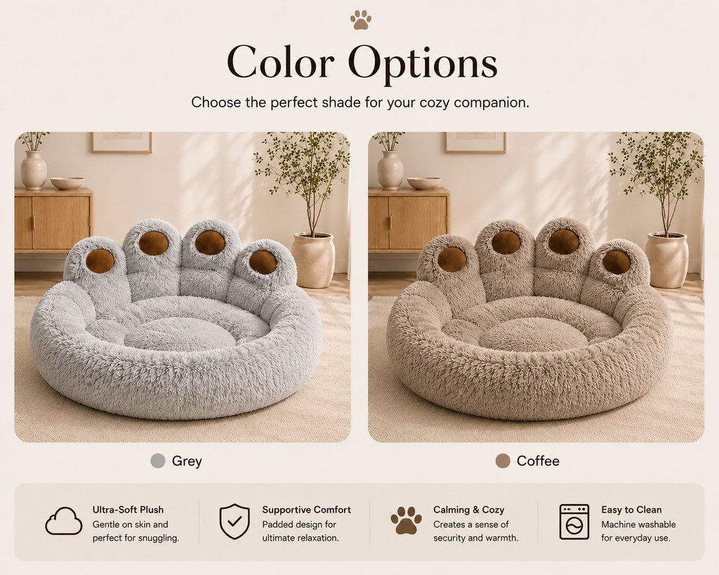 CalmaPaws Cloud Paw Bed