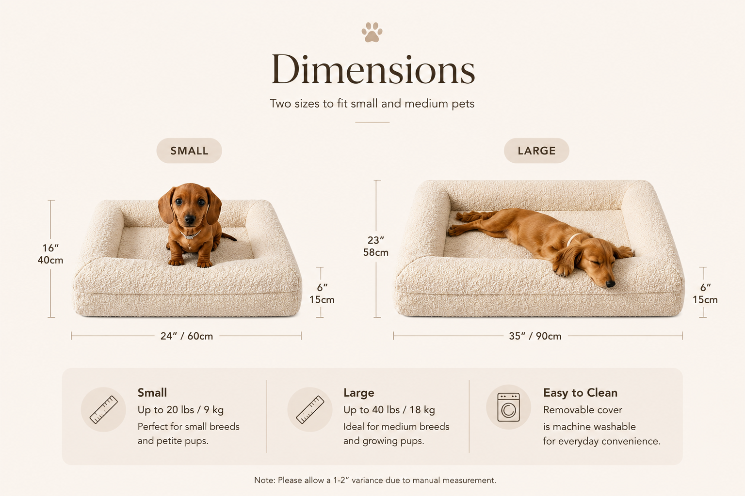 CalmaPaws Lounge Bed